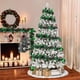 thumbnail image 5 of Guirnalda de Oropel Navideño con Purpurina Verde, Adornos para Árbol de Navidad con Hojas y Frutos Rojos, Adornos Colgantes para Fiestas, Suministros de Decoración para Fiestas Navideñas., 5 of 7