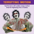 thumbnail image 5 of Halloween Outdoor Decoration Zombie Groundbreaker, Animatronics Zombie Props Halloween Outside Decor, Animated Groundbreaker with Sound & Glowing Eyes for Graveyard Lawn Yard Haunted House Decor, 5 of 8