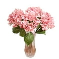 thumbnail image 2 of Artificial Hydrangea Flower Bouquet Silk Flowers Wedding Bridal Party Home Decor（Dark Pink）, 2 of 2