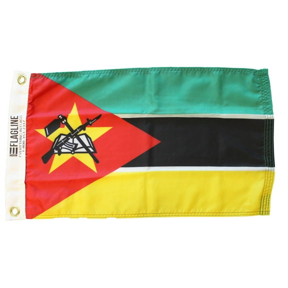 Mozambique - 12"X18" Nylon Flag
