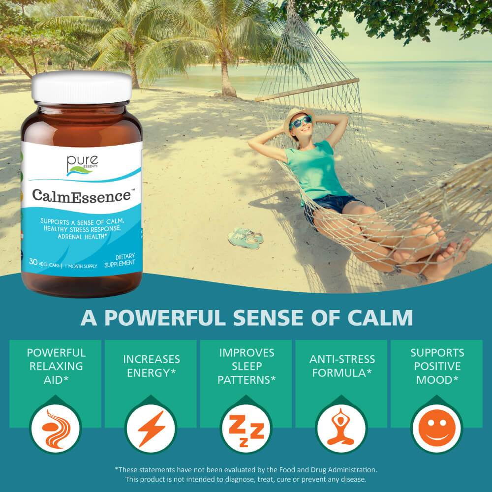 Buy Calm Essence Herbal Supplement for Stress, Anxiety and Powerful