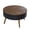 Black Edge Large, variant on Round Wooden Coffee Table with Storage Carved Tabletop End Table Modern Side Table for Living Room Sofa, Chairs (Black Edge Large)