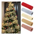 thumbnail image 1 of Malla Navideña Para Decoracion Arbol Navidad 26 Cm X 9 Mts, 1 of 8