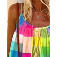 thumbnail image 2 of Camiseta sin mangas de moda con estampado de colores del arcoíris para mujerMulticolorMedium, 2 of 5