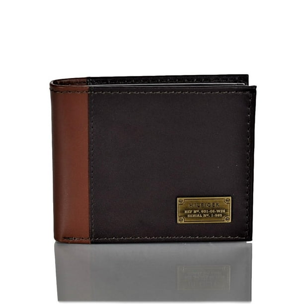 Tommy Hilfiger - Tommy Hilfiger Men's Leather Melton Billfold Wallet with Removable Card Holder ...
