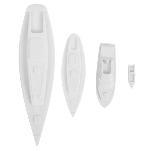 4 mini veleros de plástico para decoración, modelo de barco náutico de playa, con temática oceánica, para jardín de hadas, decoración de mesa del hogar.