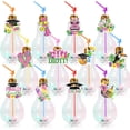 thumbnail image 1 of 12Pack Graduation Plastic Light Bulb Jars with Hawaiian Graduation Tags and Straw Lighted Fillable Light Bulbs Cup Glow Drinking Cups Fillable Candy Containers for Class of 2025 Grad Party, 1 of 7