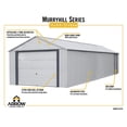 thumbnail image 3 of Arrow Murryhill 12 x 31 Garage, Steel Storage Building,  Prefab Storage Shed, 3 of 7