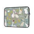 thumbnail image 2 of Bingfone Cute Farm Birds Laptop Sleeve Case 13 Inch, 360° Protective Computer Carrying Bag, 2 of 9