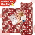thumbnail image 4 of Red Christmas Patchwork Pattern Toddler Nap Mats for Kids Preschool,50"x20" Sleeping Mat Bag or Kids,Toddler Sleeping Bag,Toddler Nap Mat or Daycare, 4 of 6