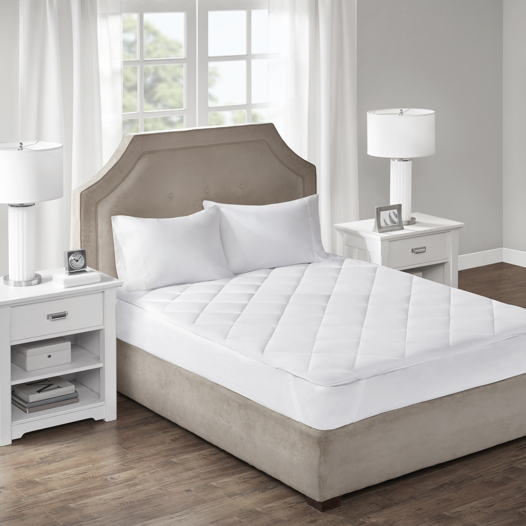 Comfort Classics Cooling and Warm Reversible Mattress Pad, King , 1