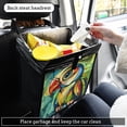 thumbnail image 2 of Qxltty Abstract Mini Parrot Car Dumpster Collapsible Rear Seat Suspension Trash for Front Seat Center Console in Vehicle, 2 of 8
