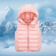 thumbnail image 5 of Kiijoy Toddler Boys Hooded Padded Vest Casual Winter Warm Sleeveless Jacket, Sizes 3-4, 5 of 6