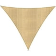 thumbnail image 2 of Lumaland Outdoor Sun Shade Sail with Fastening Ropes, Triangle 16'x16'x16', Sand, 2 of 5