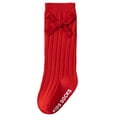 thumbnail image 1 of Splozh Chaussettes Hautes au Genou en Coton pour Tout-Petits Filles, Chaussettes Hautes au Genou pour Filles Antidérapantes, Bas Longs en Coton avec Nœud, Chaussettes Habillées Rouges, 12-15 Mois, 1 of 6