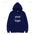 thumbnail image 3 of 2024 Estudiante Casual Texto impreso personalizado Sudadera con capucha DIY Logotipo personalizado Sudadera con capucha personalizada Sudadera con logotipo de texto, 3 of 5