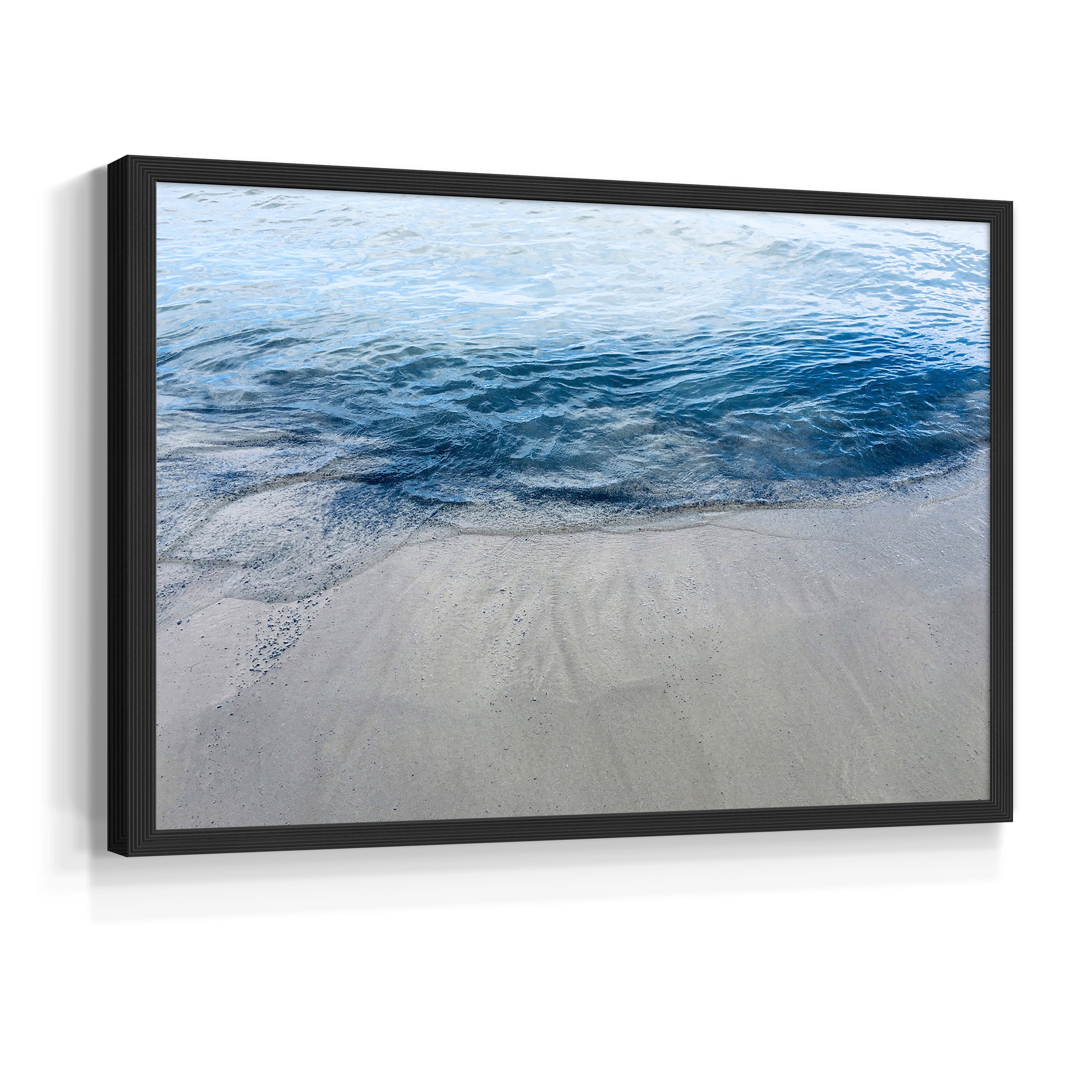 Aegean Blue Water by Nan - Restickable Framed Giclée Print