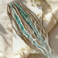 thumbnail image 5 of Dreadlock Extensions Gradient Color - Synthetic Braiding Hair Pieces, Ombre Dreads, Removable Hair Extensions, Boho Festival Style, Lightweight Hairpiece, Summer Beach Look, 5 of 8