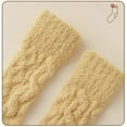 thumbnail image 6 of Women Warm Solid Color Soft Winter Floor Socks Coral Velvet Socks Cotton Socks GREEN, 6 of 8