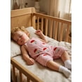 thumbnail image 6 of Lairauiy Baby Toddler Boy 4th of July Overall Romper 3 6 12 18 Months Flag/Popsicle Embroidery Sleeveless Patriotic Striped Jumpsuits, 6 of 9