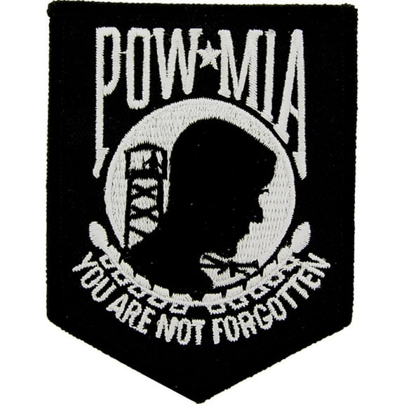 Eagle Emblems PM0063 Patch - Pow Mia, Black - 3.5 in.