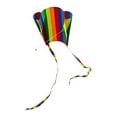 thumbnail image 2 of YOPTOP Rainbow Parafoil Kite Polyester Ripstop Flying Kite Kid Adult Outdoor Flying Toy  Stripe,#1, 2 of 9