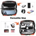 thumbnail image 6 of Peach Travel Organizer Oxford Cloth Waterproof Storage Pouch Hard Drive Bags Computer Cable Organizer Power Plug Travel Organizer Small 5.9x9.44x3.14 in, 6 of 6
