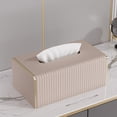 thumbnail image 6 of Light Luxury Leather Tissue Box Living Room Coffee Table Creative Rectangular Napkin Facial Dispenser, 6 of 7