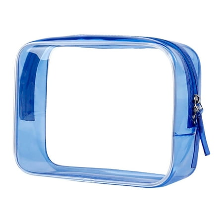 TOOYFUL Cosmetic Bag Large Travel Toiletry Bag Travel Cosmetics Storage Bag Make up Organizer for Grooming Set Brushes Toiletries Men Blue