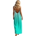 thumbnail image 6 of Roncen Women Spaghetti Straps Boho Maxi Sundress Summer Beach Dress Plaid Scoop Neck Sleeveless Backless Linen Tank Dress, 6 of 9
