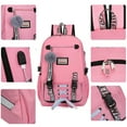 thumbnail image 3 of Women Girls School Bag Waterproof Teenage Backpack with Anti Theft Lock USB Port College Bookbags Student Laptop, 3 of 10