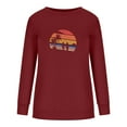 thumbnail image 4 of 50% de Réduction Sweat Oversize pour Femme Mode 2023 Femmes Casual Imprimé Col Rond Chemisier à Manches Longues Pull-Over Tops, 4 of 6