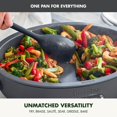 thumbnail image 4 of GreenPan Elite 5.5QT Electric Oval Skillet PFAS-Free Ceramic Nonstick 1800 Watt Dishwasher Safe Lid & Removable Crock Adjustable Temp Control Multi-Cooker Sear Saut Rice Stir-Fry Black, 4 of 5