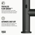 thumbnail image 3 of Greenwich Single-Handle Pull-Down Sprayer Kitchen Faucet with Touchless Sensor in Matte Black, 3 of 15