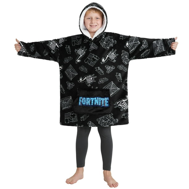 Sudadera con capucha Fortnite para niños y adolescentes mayores de 14 años, forro polar portátil