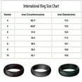 thumbnail image 3 of BAYAIXZ Ring Silicone Ring 5.7Mm Wide Ring Yoga Ring Sports Ring Pearl Bright Silicone Ring Series Wedding Silicon Rings Workout Rings for Women (A,3), 3 of 4