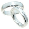 thumbnail image 1 of 925 Sterling Silver Promise Rings for Couples Set and Wedding Bands, 1 of 8