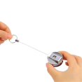 thumbnail image 4 of 1pc en Acier Inoxydable Outil Ceinture Argent Rétractable Clé Anneau Tirer la Chaîne Clip Porte-Clé Chaîne Forte Force de Traction, 4 of 6