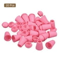 thumbnail image 3 of Unique Bargains Lot de 20 Butée d'Extrémité en Plastique pour Cordon, Verrou d'Extrémité de Cordon, Attache de Corde, Rose, 3 of 5