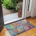 thumbnail image 2 of Multicolor Ethnic Geometric Pattern Door Rugs,Washable Non Slip Door Mats Indoor,Decorative Door Mats,Entry Mat Indoor for Entrance,Bedroom,Kitchen,Bathroom,17"x30", 2 of 6