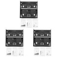 thumbnail image 1 of 3X Hard Drive Conversion Rack Standard 5.25 Inch Device Comes with 2.5 Inch / 3.5 Inch HDD Mounting Screw,3* Hard Drive Conversion Rack 3* Screws Pack 3* Instruction manual,black, 1 of 8