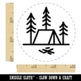 thumbnail image 2 of Simple Tent Camping in Woods Self-Inking Rubber Stamp Ink Stamper - Yellow Ink - Small 3/4 Inch, 2 of 7