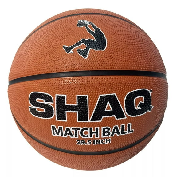 SHAQ Composite Basketball Official Size 7 Basketball 29.5" Deflated with Mini Pump Basketball for Indoor Outdoor Use Durable Shaq Basketball Equipment Mens Basketball