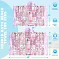 thumbnail image 4 of Axolotl Hooded Beach Towel for Girls, 30" x 50" Funny Kids Poncho Bath Toddler, Pink Soft Absorbent with Hood 3-10 Years Bathrobe Swimming Pool, 4 of 7