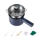 thumbnail image 4 of Olla eléctrica compacta de 1,8 l con protección contra sobrecalentamiento y hervido . Olla eléctrica para cocinar fideos, huevos y shabu shabu. azul con, 4 of 8