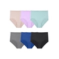 thumbnail image 5 of Fruit of the Loom Women's Breathable Cooling Stripes Brief Underwear, 6-Pack, 5 of 11
