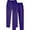 A-Purple399, variant on XIAONU Men's Black Casual Pants 2-Pack Elastic Waist Drawstring Loose-Fit Trousers Soft Comfort Multipack Pant