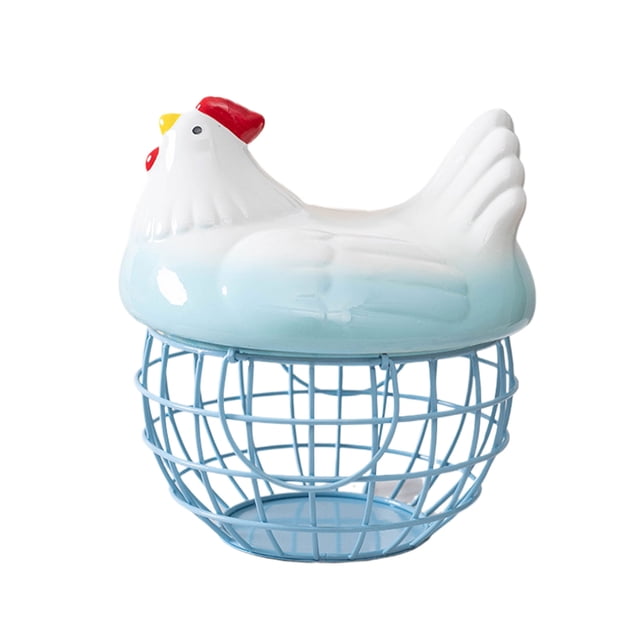 Monstrate Cesta de alambre con tapa desmontable para almacenamiento higiénico de cocina, contenedor organizador cesta de almacenamiento a prueba Organizadores de utensilios de cocina tipo+3