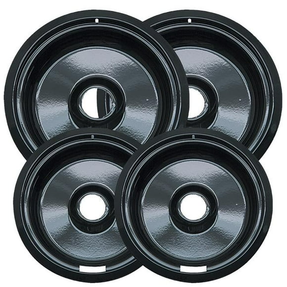 Range Kleen P109104XH Bac à Égouttement 2 Pcs de 6 Po en Porcelaine, Noir