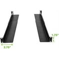Navepoint 1U Adjustable 4-Post Rack Mount Server Shelf Rails Full Depth ...